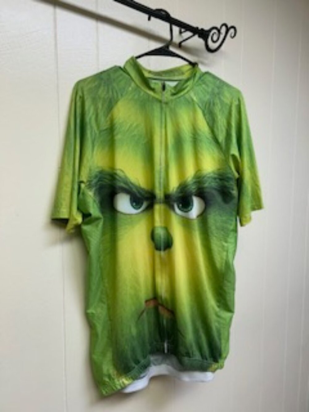Men's 2XL full zip cycling jersey